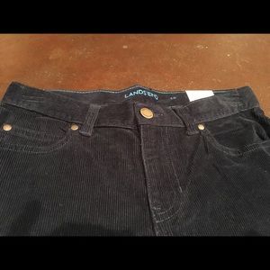 NWT Lands’ End Dark Blue Sport Corduroy Pants 12